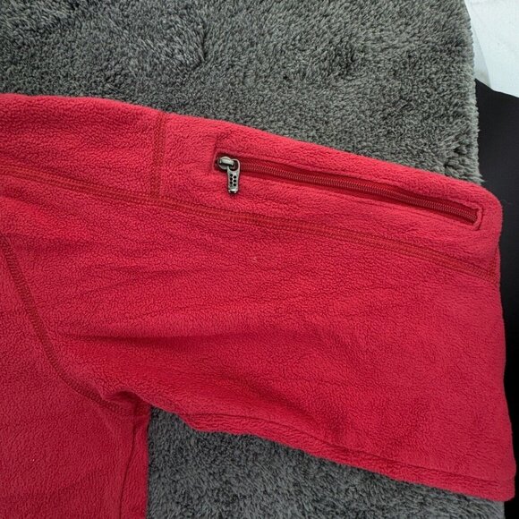 Patagonia Women’s Jacket Adult Fleece Red Hooded Small Full Zip W/ Logo, Pockets - Picture 10 of 16